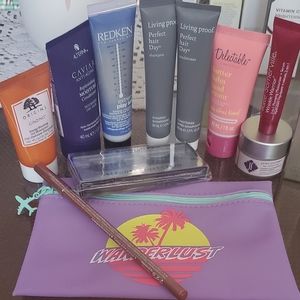 Mini hair care, lotion, eyelash, makeup and ipsy